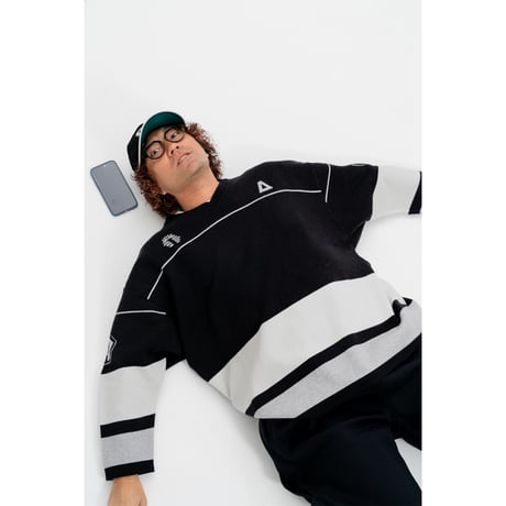 NEMES×QP　”98 HOCKEY KNIT" ［BLACK×GRAY］