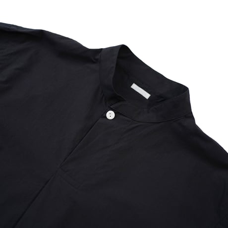 SOWBOW”FRONT TUCK PULLOVER SHIRT S/S"（COTTON SILK TYPEWRITER BLACK］