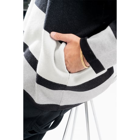 NEMES×QP　”98 HOCKEY KNIT" ［BLACK×GRAY］