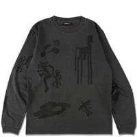 lidairpeaks"STAMPN DYE LS TEE"［BLACK］