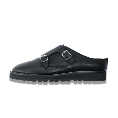 STOCK NO: ”DOUBLE MONK STRAP SHOES”［EXCLUSIVE FOR WF / BLACK］