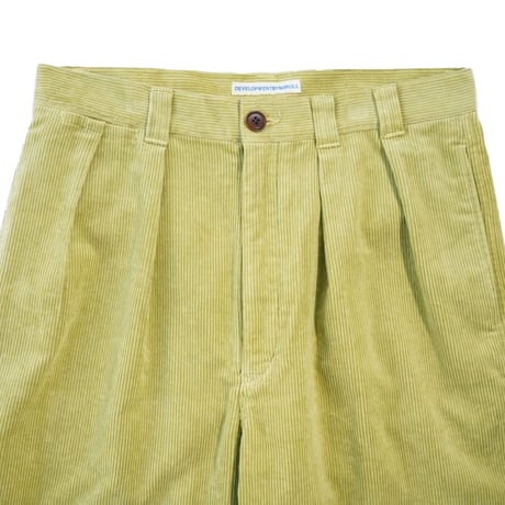 NOROLL"THICKWALK CORDS PANTS"［LIME GREEN］