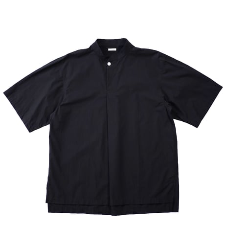 SOWBOW”FRONT TUCK PULLOVER SHIRT S/S"（COTTON SILK TYPEWRITER BLACK］