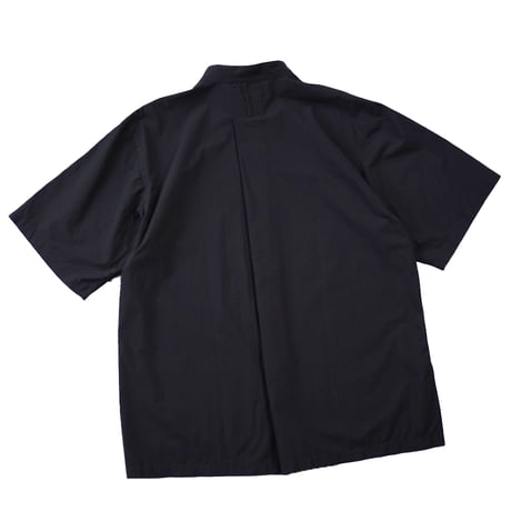 SOWBOW”FRONT TUCK PULLOVER SHIRT S/S"（COTTON SILK TYPEWRITER BLACK］