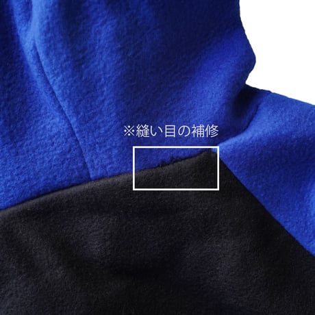 USED”UNKNOWN 2TONE FLEECE HOODIE"
