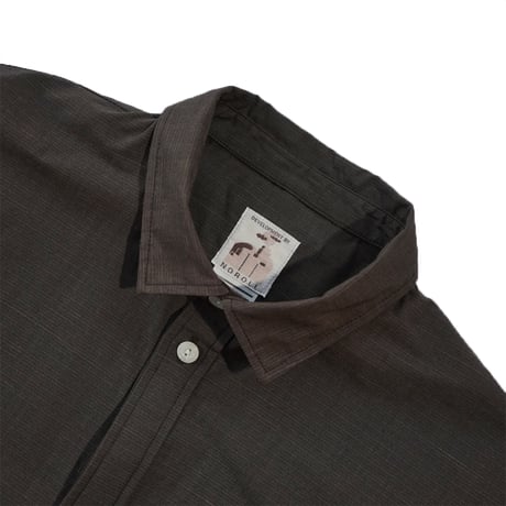 NOROLL"HWR SHIRT"［DARKEST BROWN］