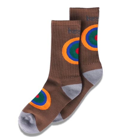 bedlam"CIRCLE SOCKS"［BROWN］