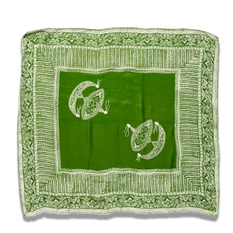 rajabrooke "BATIK WAU SCARF"［LT.HIJAU］