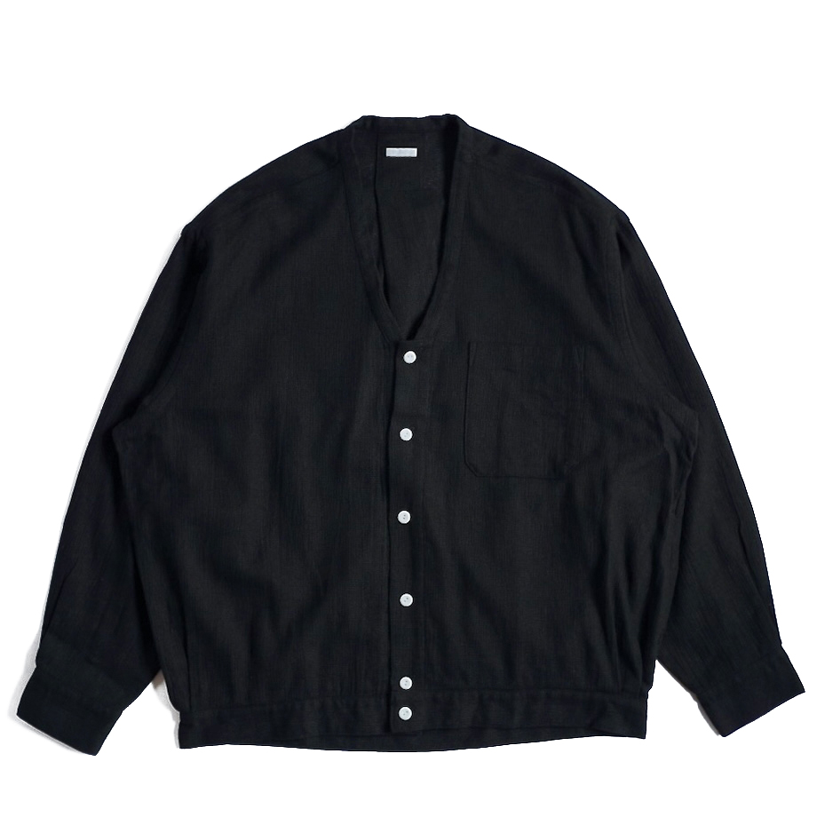 SOWBOW シャツカーディガン 筑後織 NAGOMI BROWN SOWBOW 