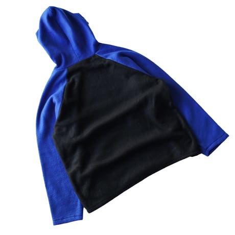 USED”UNKNOWN 2TONE FLEECE HOODIE"