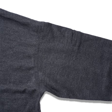 tone"ARM POCKET WOOL CREW NECK L/S SHIRT"［CHARCOAL］