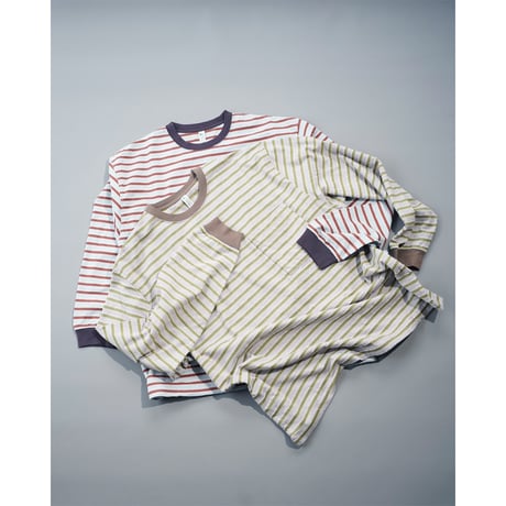 NOROLL"UNEVENNESS L/S TEE"［ORANGE］