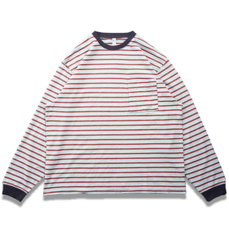 NOROLL"UNEVENNESS L/S TEE"［ORANGE］