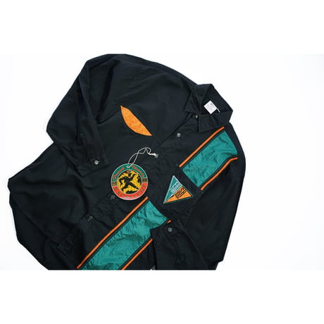 DEAD STOCK"90's FRESH THREADZ PATCHWORK L/S SHIRT"