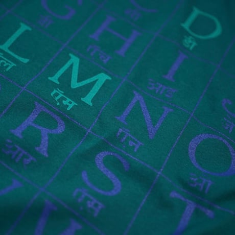 bedlam"CHART TEE"［FOREST GREEN］