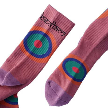 bedlam "CIRCLE SOCKS"［RASBERRY］