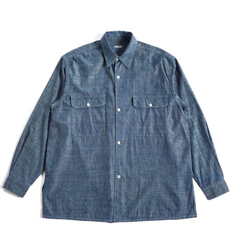 SOWBOW "FLAP POCKET WORK SHIRT / CHAMBRAY" ［INDIGO］