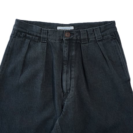 NOROLL"THICKWALK PANTS BLACK DENIM"