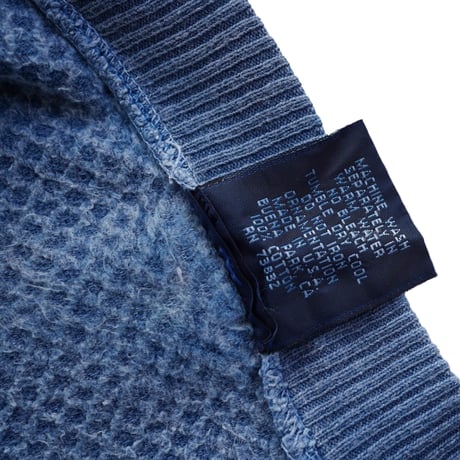 USED "90's WEK THE WORLD SWITCHING PATTERN INDIGO SWEAT"