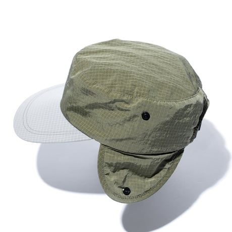 lidairpeaks"CYLINDER FLAP HAT"［OLIVE］