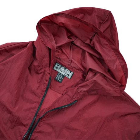 USED"90's~ RAIN ESSENTIALS NYLON HOODED JACKET"