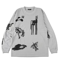 lidairpeaks"STAMPN DYE LS TEE"［ICE GREY］