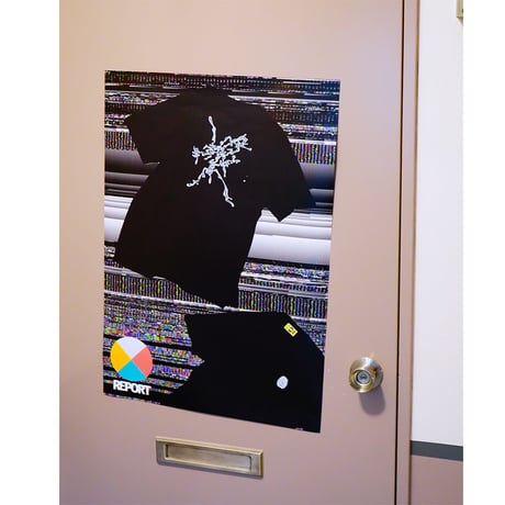 REPORT"INFORMATION LOGO TEE"［BLACK］