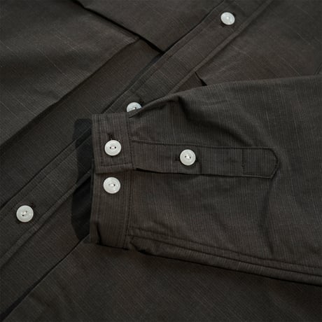 NOROLL"HWR SHIRT"［DARKEST BROWN］