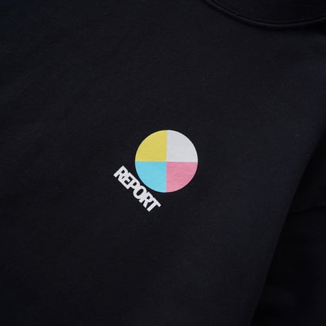 REPORT"INFORMATION LOGO CREW NECK"［BLACK）