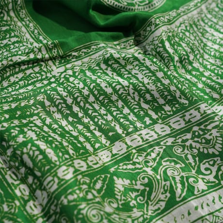 rajabrooke "BATIK WAU SCARF"［LT.HIJAU］