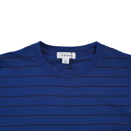 tone"DOUBLE STITCH SS T SHIRT"［NAVY STRIPE］
