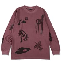 lidairpeaks"STAMPN DYE LS TEE"［PURPLE］