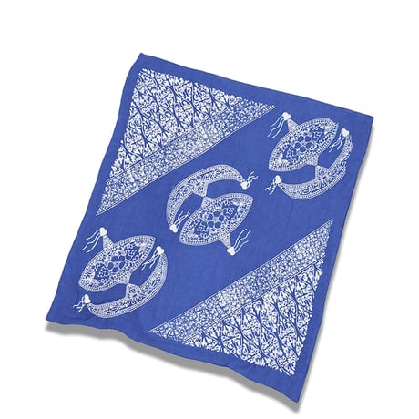 rajabrooke"WAU FUJITATE HANDKERCHIEF"［BLUE］