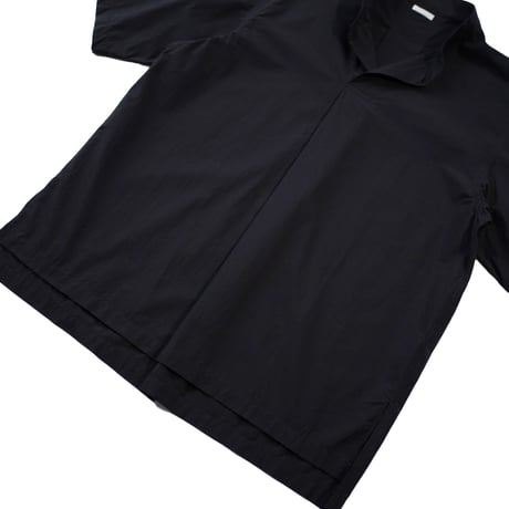 SOWBOW”FRONT TUCK PULLOVER SHIRT S/S"（COTTON SILK TYPEWRITER BLACK］