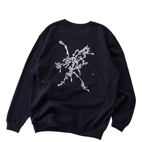 REPORT"INFORMATION LOGO CREW NECK"［BLACK）