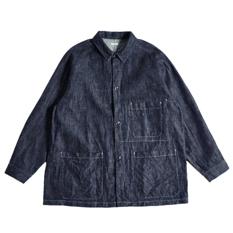 SOWBOW \"蒼氓シャツ\" - SPORT JACKET - SOWBOW - SHIRT-H SPORT JACKET - COTTON LINEN DENIM TIE-DYE