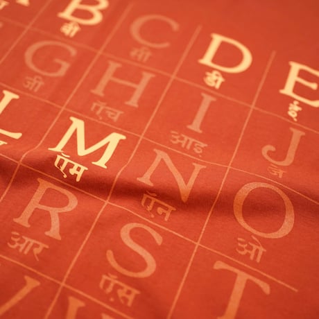 bedlam"CHART TEE"［RUST］