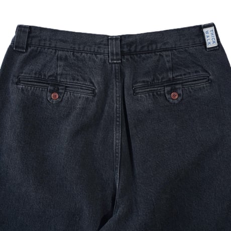 NOROLL"THICKWALK PANTS BLACK DENIM"