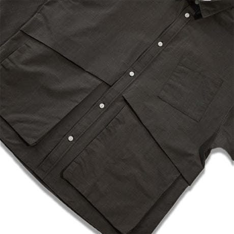 NOROLL"HWR SHIRT"［DARKEST BROWN］