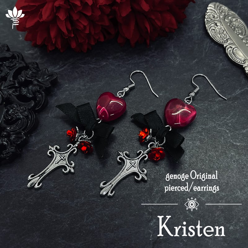 ゴシックピアス/イヤリング】シルバーピアス｜ゴスロリ×地雷系×量産型