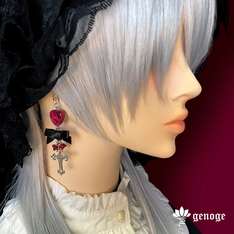ゴシックピアス/イヤリング】シルバーピアス｜ゴスロリ×地雷系×量産型