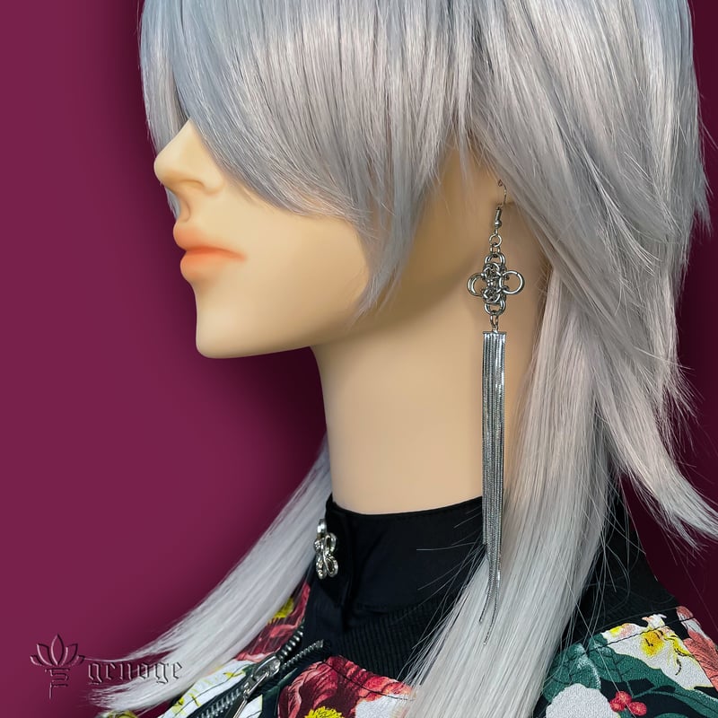 チャイナピアス/イヤリング】タッセルピアス×チャイナアクセサリー