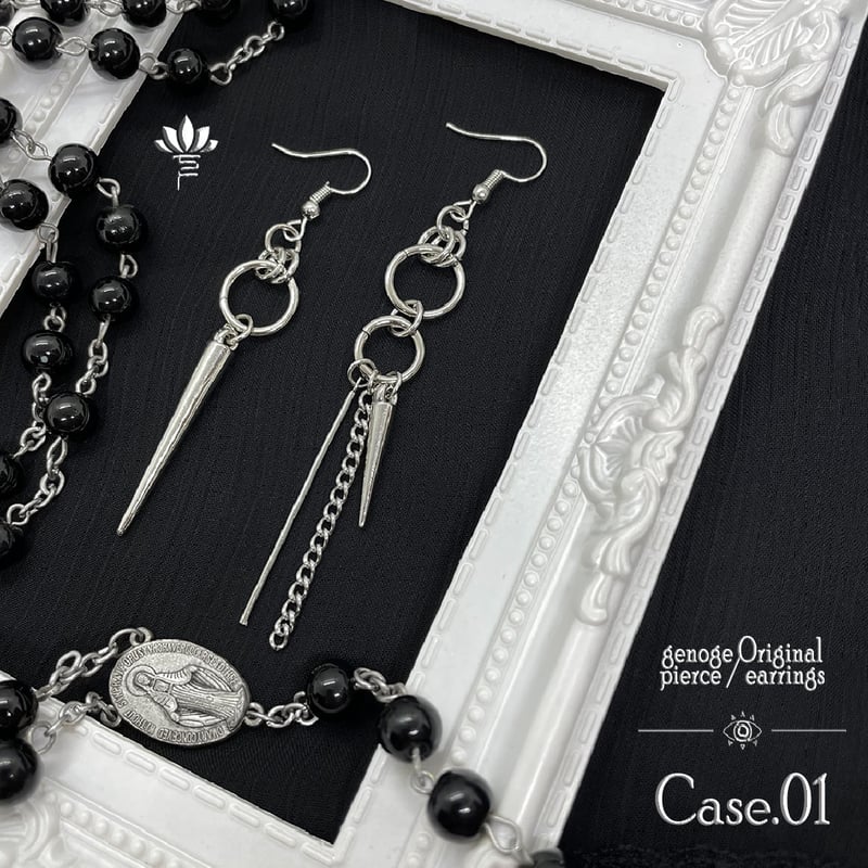 #922再販 シルバー チェーン アシンメトリー ハンドメイドピアス イヤリング 922再販 シルバー チェーン アシンメトリーピアス イヤリング