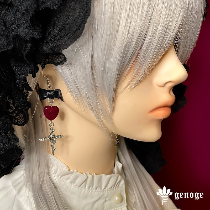 ゴシックピアス/イヤリング】シルバーピアス｜地雷系×量産型×病み