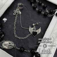 【イヤーカフピアス/イヤリング】片耳用×シルバーピアス｜ゴシック×ゴスロリ×地雷系×病みかわいい×V系×サブカル｜ハート×翼×悪魔×十字架×クロス｜genoge -ゲノゲ-｜Lilith