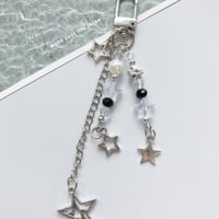星のビーズキーホルダー