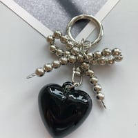 ブラックハートキーホルダー