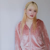 Short Velour Hoodie   Peach