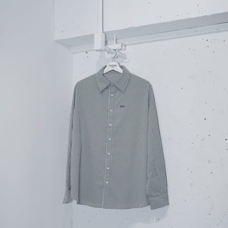 Gingham Shirt　Chocolate Mint