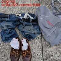 canvas wide big tote